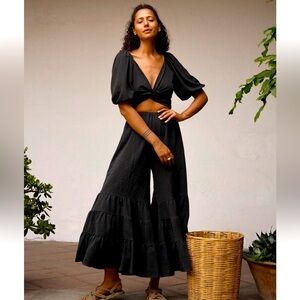 Roam Studio reversible odetta blouse in vintage black Small